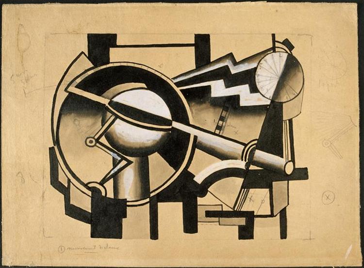 Composition Mechanical Movement cart - Fernand Leger
