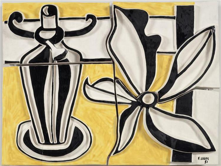 Lamp and flower (the candlestick), 1951 - Fernand Leger