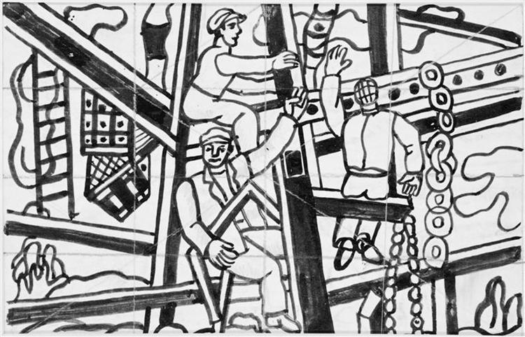 Study for builders - Fernand Léger