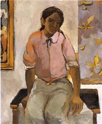 Portrait of a Young Indian - Fernando Botero