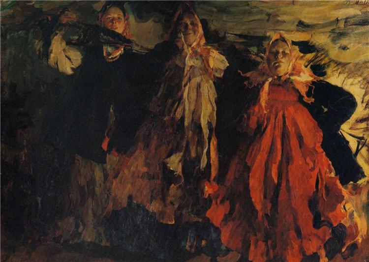 Three women, 1902 - Filipp Malyavin