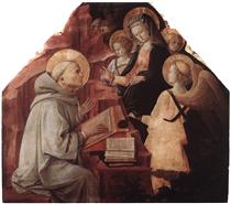 L'Apparition de la Vierge à saint Bernard - Fra Filippo Lippi