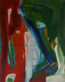 Forest Edge 2. - abstract painting - nr. 5.029  - by Fons Heijnsbroek - Dutch artist - Fons Heijnsbroek