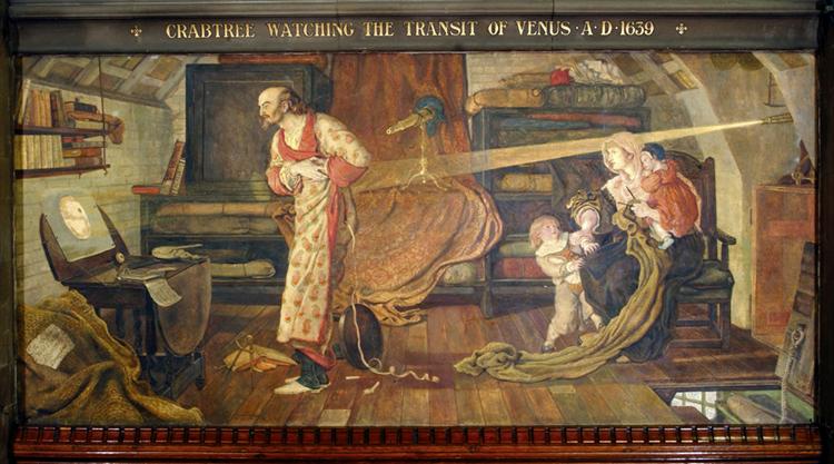 Crabtree watching the Transit of Venus in 1639, 1881 - 1888 - Ford Madox Brown