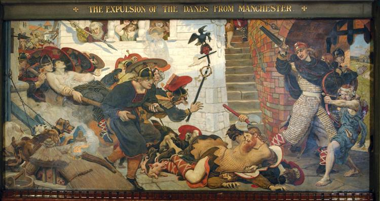 The Expulsion of the Danes from Manchester - Ford Madox Brown