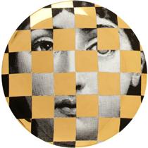Theme & Variations Decorative Plate #45 (Checkerboard) - Форнасетті