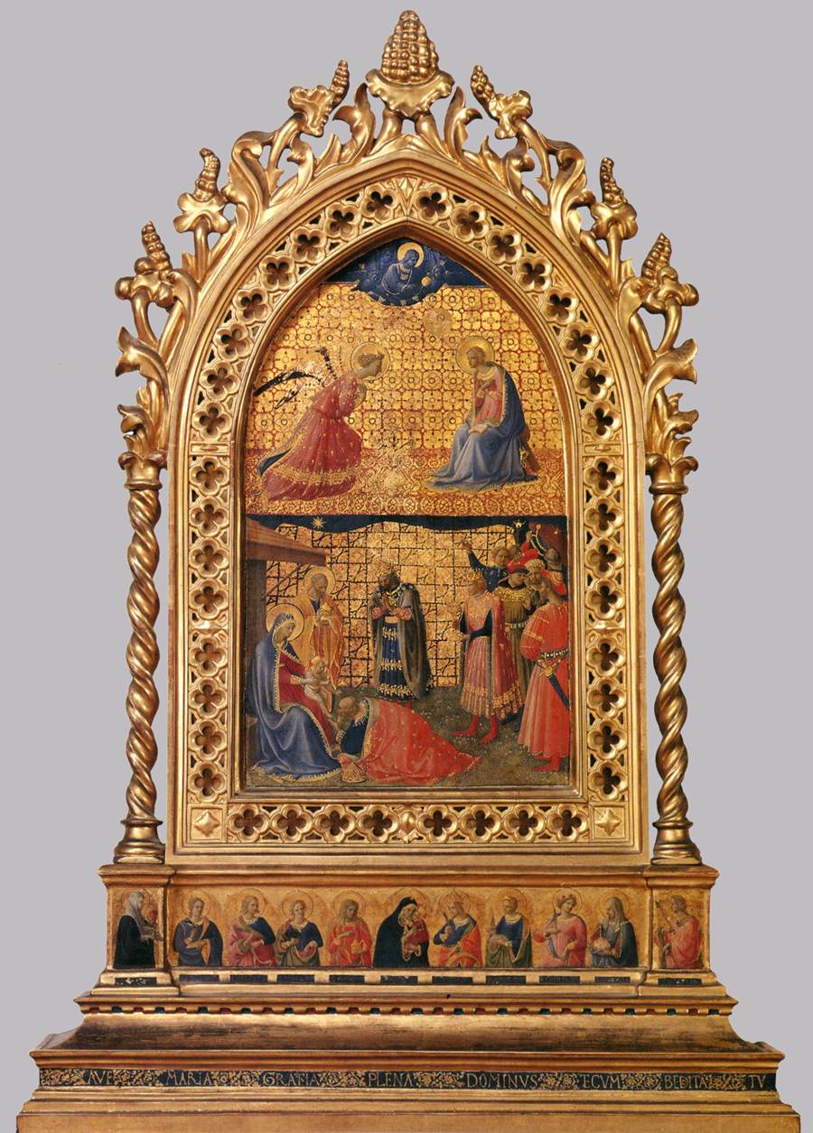 Annunciation and Adoration of the Magi, c.1424 Fra