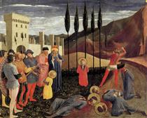 Die Enthauptung der heiligen Cosmas und Damian - Fra Angelico
