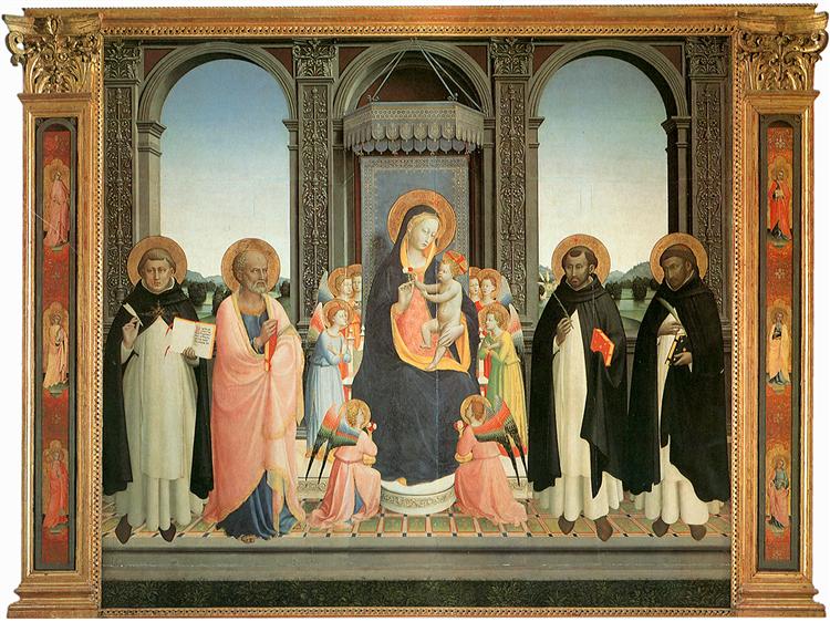 San Domenico Altarpiece, 1424 - 1430 - 安傑利科