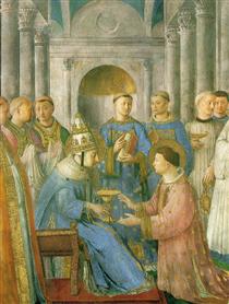 The ordination of St. Lawrence - Фра Анджеліко