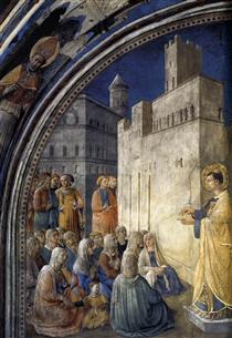 The Sermon of St. Stephen - Fra Angelico