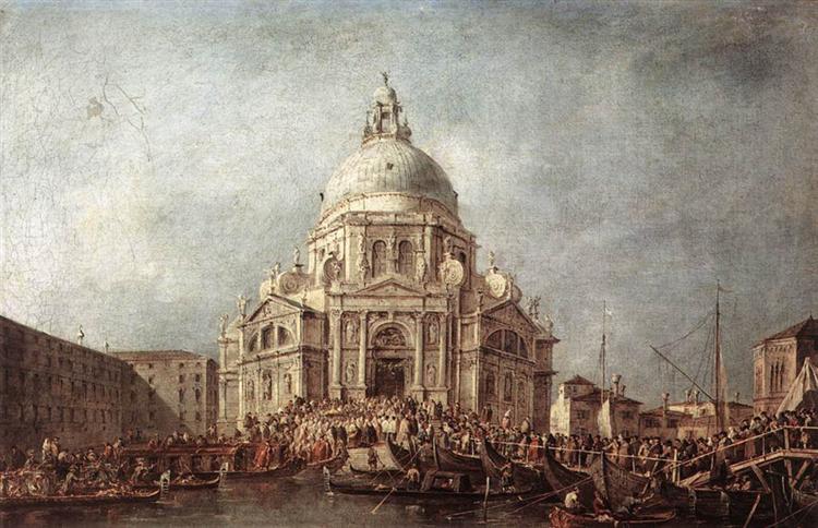 The Doge at the Basilica of La Salute, 1766 - 1770 - Франческо Гварди