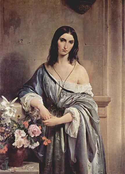 Pensamentos Melancólicos, c.1840 - c.1841 - Francesco Hayez