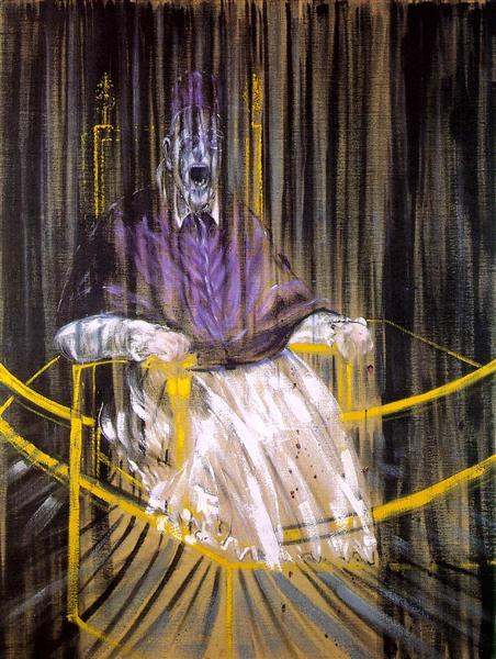 Этюд по Веласкесу (Портрет Папы Иннокентия X), 1953 - Френсис Бэкон