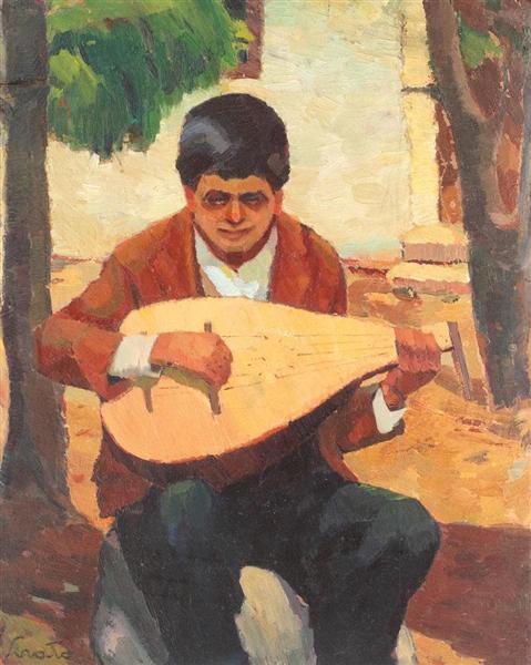 The Cobza Player from Balchik, 1926 - Francisc Șirato