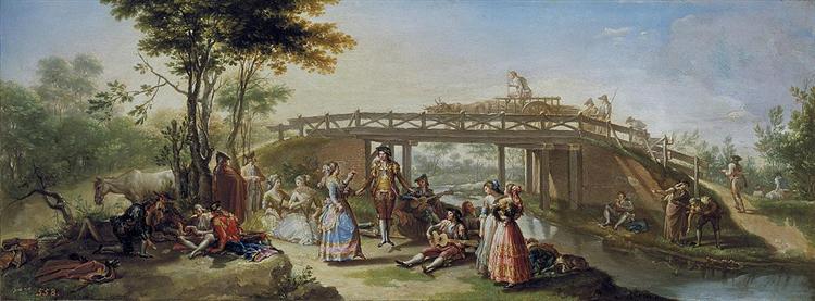The Madrid canal bridge, 1784 - Francisco Bayeu y Subias