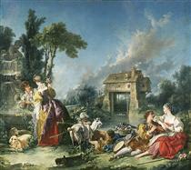 The Fountain of Love - Francois Boucher