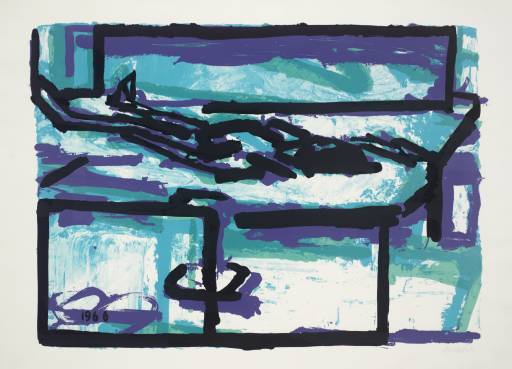 Reclining Figure I, 1966 - Frank Auerbach