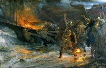 The Funeral of a Viking - Frank Dicksee