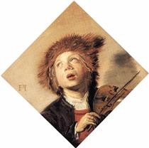 A Boy with a Viol - Frans Hals
