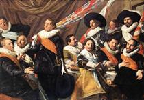 Festmahl der Offiziere der Schützengilde St. Georg von Haarlem - Frans Hals