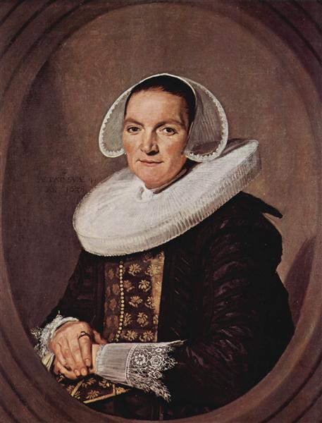 Portrait of a forty year old woman with folded hands, 1638 - Frans Hals
