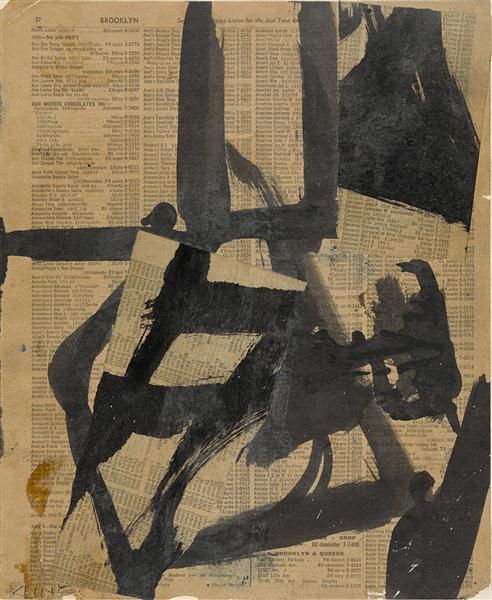 Untitled II, c.1952 - 弗朗茨‧克萊恩