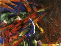 Animal Destinies (The Trees show their Rings, the Animals their Veins) - Franz Marc