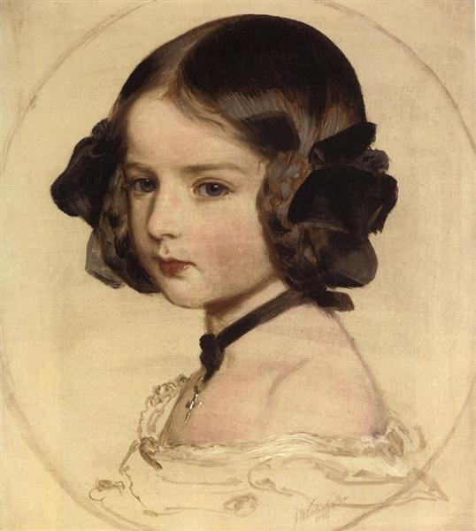 Pincess Clothilde von Saxen Coburg, 1855 - Франц Ксавер Вінтерхальтер