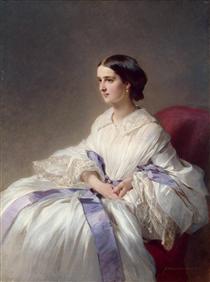 Portrait of Countess Olga Shuvalova - 弗朗兹·克萨韦尔·温德尔哈尔特