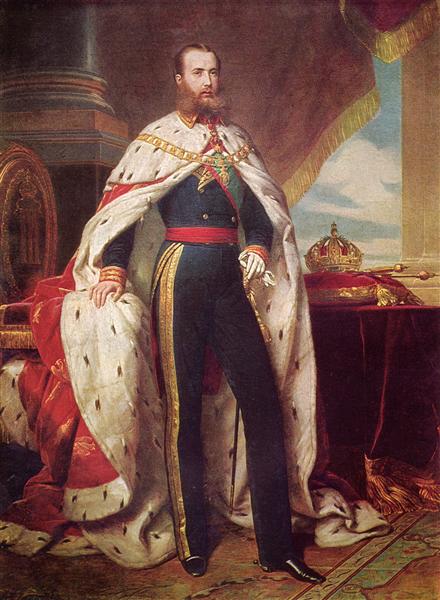 Portrait of Maximilian I of Mexico - 弗朗兹·克萨韦尔·温德尔哈尔特