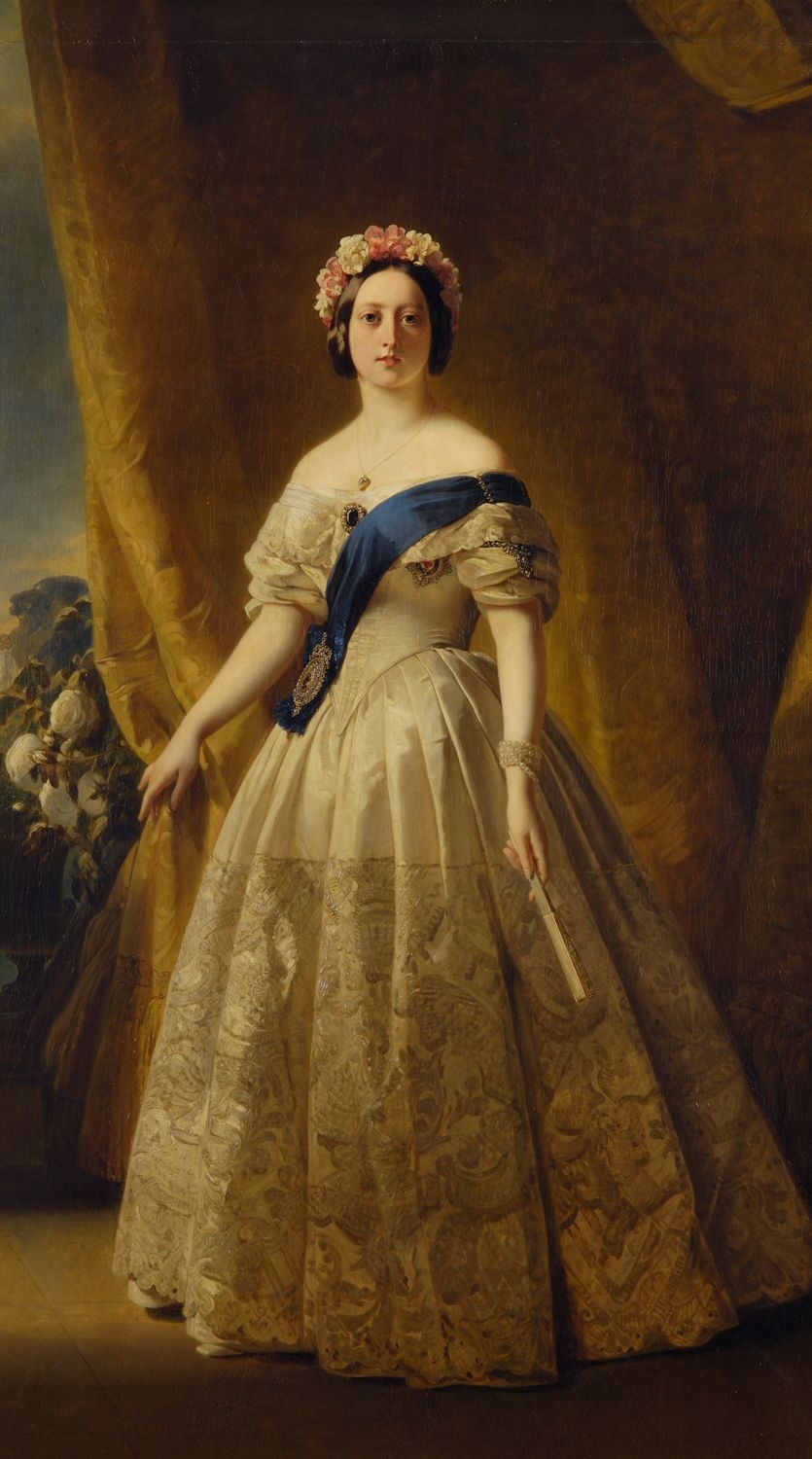 Portrait Of Victoria Of The United Kingdom C 1844 C 1845 Franz   Portrait Of Victoria Of The United Kingdom 1 