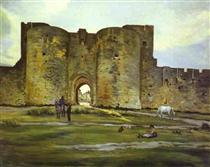Port of the Queen at Aigues-Mortes - Frederic Bazille