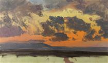 Le Ciel au coucher du soleil, Jamaïque - Frederic Edwin Church