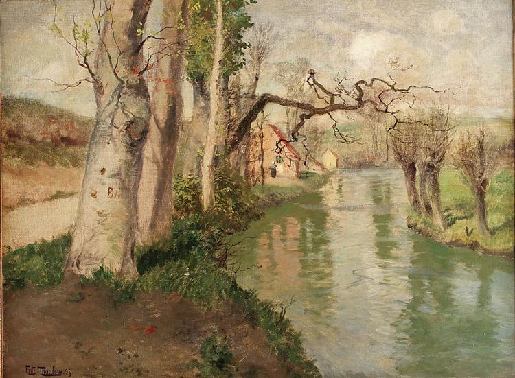 From Dieppe to Arques River - Frits Thaulow
