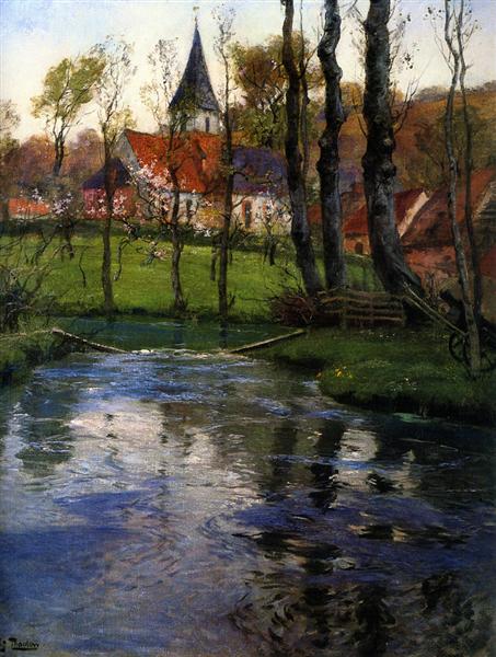 The Old Church by the River - Frits Thaulow