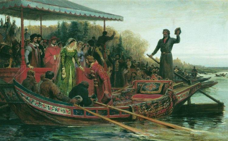 Meeting of princess, 1883 - Fyodor Bronnikov
