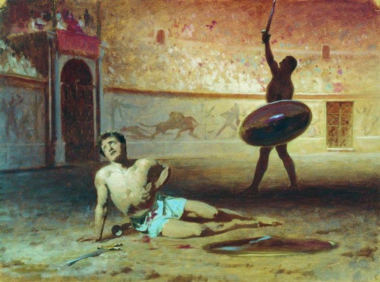 The Dying Gladiator, 1856 - Fyodor Bronnikov