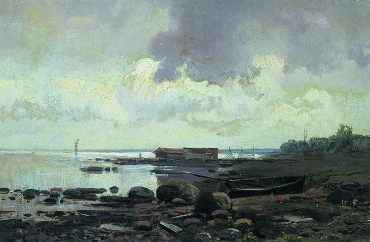 The Shore. Cloudy Day, 1867 - 1869 - Фёдор Васильев