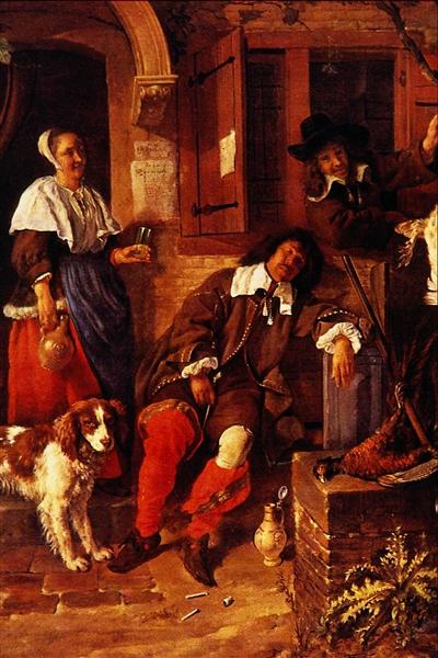 The Sleeping Sportsman, 1657 - 1659 - Габриель Метсю