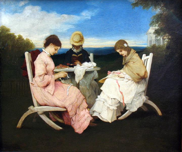 The Sisters, 1876 - Габріель фон Макс