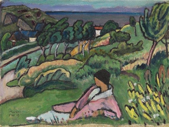 Landschaft am Meer, 1919 - Gabriele Münter