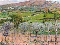 The Green Fields of Tobbiana - Galileo Chini