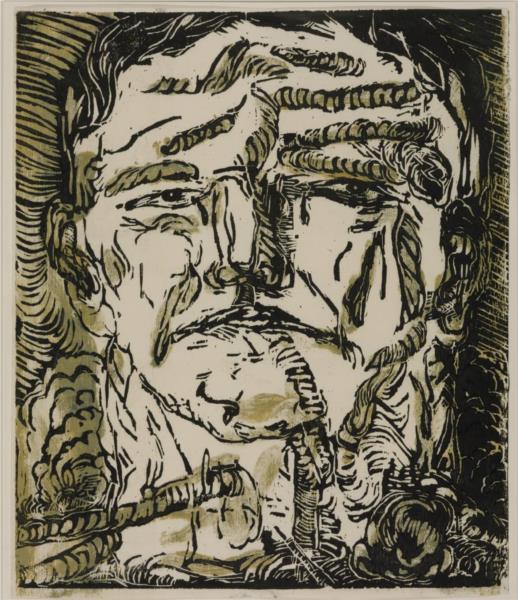 Large Head, 1966 - Георг Базелиц