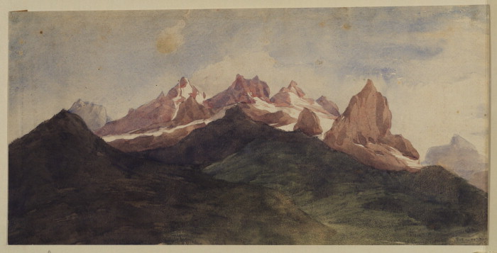 Alpine landscape - Джордж Фредерик Уоттс