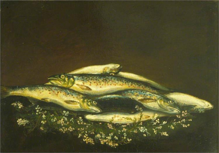 His Own Catch Of Trout, 1826 - George Harvey