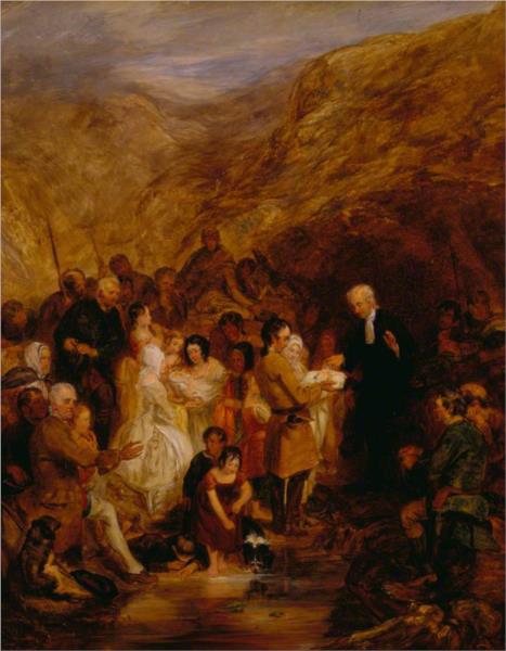 The Baptism on the Hillside - George Harvey