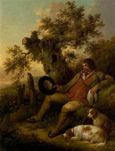 The Sportsman Resting, 1790 - Джордж Морланд