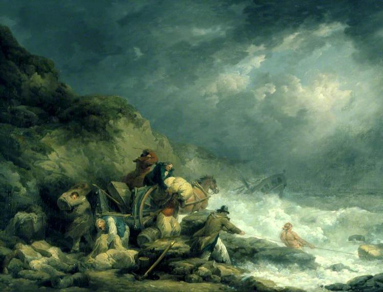 The Wreckers, 1791 - Джордж Морланд