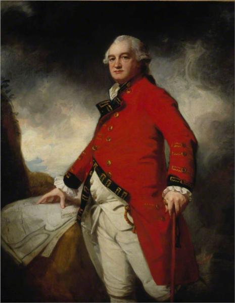Major-General James Stuart (c.1735–1793), Commander-in-Chief in Madras, 1787 - George Romney
